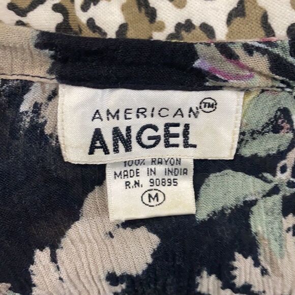 Vintage 70s Floral Drop Waist Button Front Dress - Picture 4 of 4